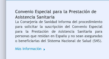 Convenio Especial para la Prestación de Asistencia Sanitaria