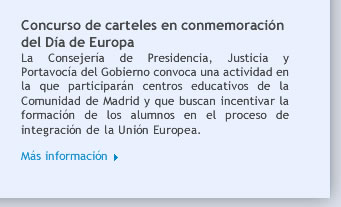 Concurso de carteles en conmemoración del Día de Europa 