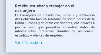 Residir, estudiar y trabajar en el extranjero 