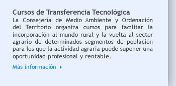 Cursos de Transferencia Tecnológica