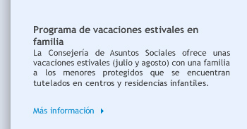 Programa de vacaciones estivales en familia