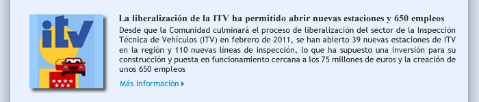 La liberalización de la ITV ha permitido abrir nuevas estaciones y 650 empleos