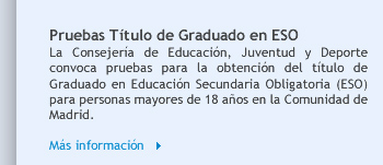 Pruebas Título de Graduado en ESO