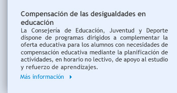 Compensación de las desigualdades en educación