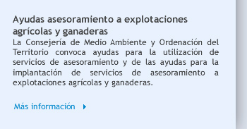 Ayudas asesoramiento a explotaciones agrícolas y ganaderas