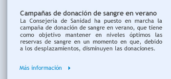 Campaña donación sangre en verano