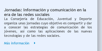 Jornadas: Información y comunicación en la era de las redes sociales