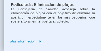 Pediculosis: Eliminación de piojos