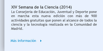 XIV Semana de la Ciencia (2014)