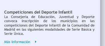 Competiciones del Deporte Infantil