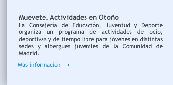 Muévete. Actividades en otoño 