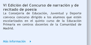 VI Edición del Concurso de narración y de recitado de poesía