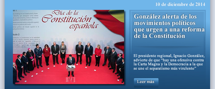 González alerta de los movimientos políticos que urgen a una reforma de la Constitución