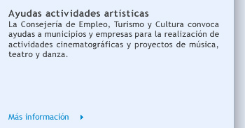 Ayudas actividades artísticas