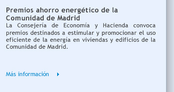 Premios ahorro energético de la Comunidad de Madrid
