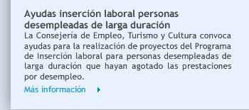 Ayudas inserción laboral personas desempleadas de larga duración