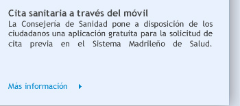 Cita sanitaria a través del móvil