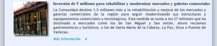 Inversión de 5 millones para rehabilitar y modernizar mercados y galerías comerciales