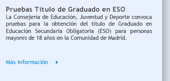 Pruebas Título de Graduado en ESO