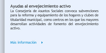 Ayudas al envejecimiento activo