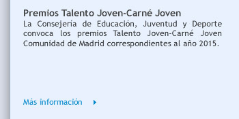 Premios Talento Joven-Carné Joven