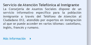 Servicio de Atención Telefónica al Inmigrante