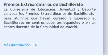 Premios Extraordinarios de Bachillerato