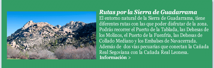 Rutas por la Sierra de Guadarrama