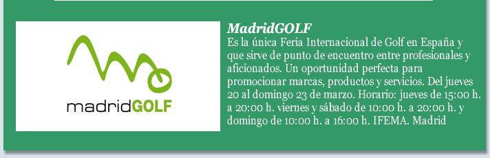 MadridGOLF. Feria Internacional de Golf en España.