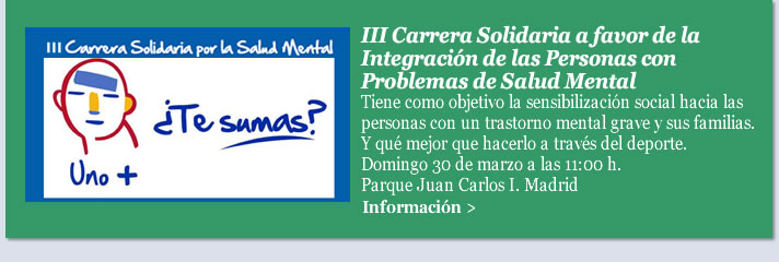 III Carrera Solidaria a favor de la Integración de las Personas con Problemas de Salud Mental