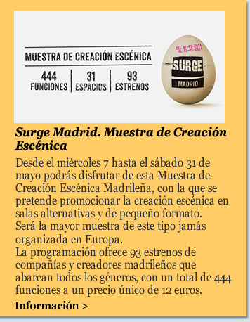 Surge Madrid. Muestra de Creación Escénica