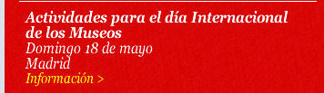 Actividades para el día Internacional de los Museos