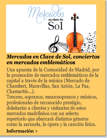 Mercados en Clave de Sol, conciertos en mercados emblemáticos