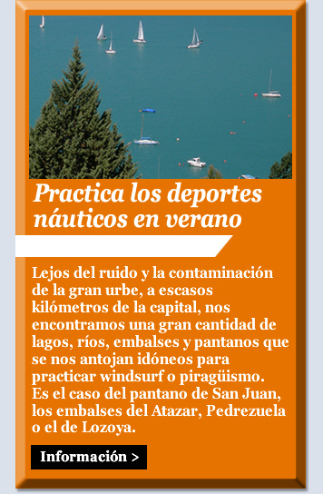 Practica los deportes náuticos en verano