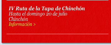 IV Ruta de la Tapa de Chinchón