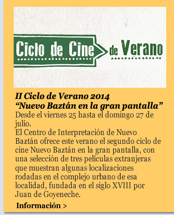 II Ciclo de Verano 2014 ‘Nuevo Baztán en la gran pantalla’