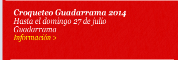 Croqueteo Guadarrama 2014