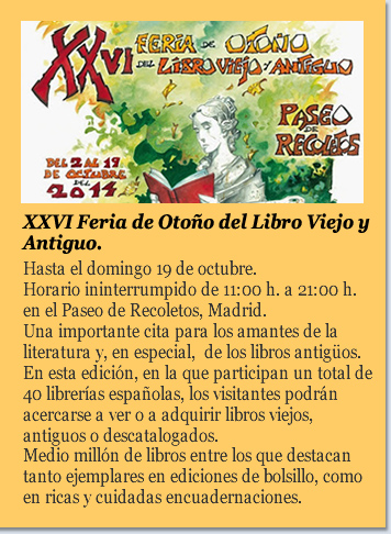 XXVI Feria de Otoño del Libro Viejo y Antiguo