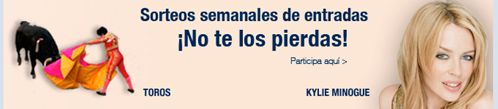 Sorteos semanales de entradas. ¡No te los pierdas!