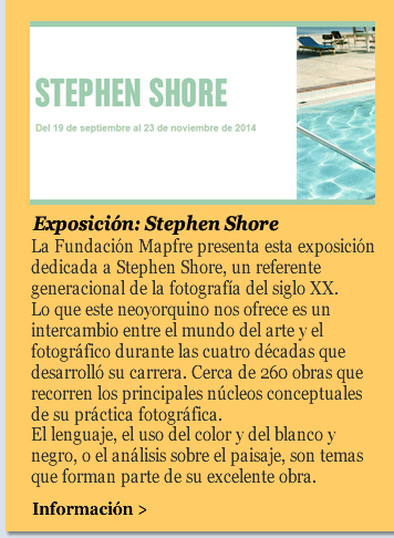 Exposición: Stephen Shore