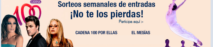 Sorteos semanales de entradas. ¡No te los pierdas!