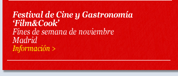 Festival de Cine y Gastronomía ‘Film&Cook’