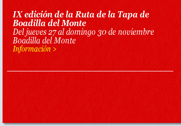 IX edición de la Ruta de la Tapa de Boadilla del Monte