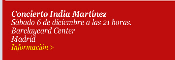 Concierto India Martínez