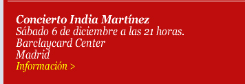 Concierto India Martínez