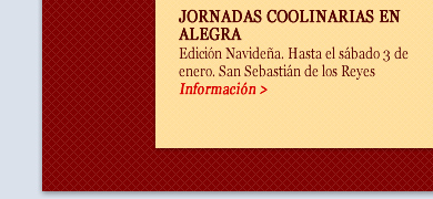 Jornadas Coolinarias en Alegra. Edición Navideña