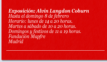 Exposición: Alvin Langdon Coburn