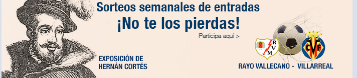 Sorteos semanales de entradas. ¡No te los pierdas!