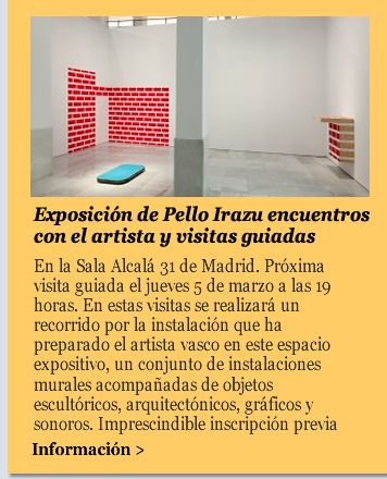 Exposición de Pello Irazu encuentros con el artista y visitas guiadas