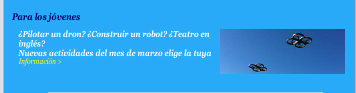 ¿Pilotar un dron? ¿Construir un robot? ¿Teatro en inglés?